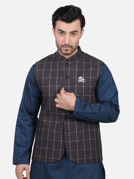 Edenrobe - Men's Dark Grey Waist Coat - EMTWC19-35659