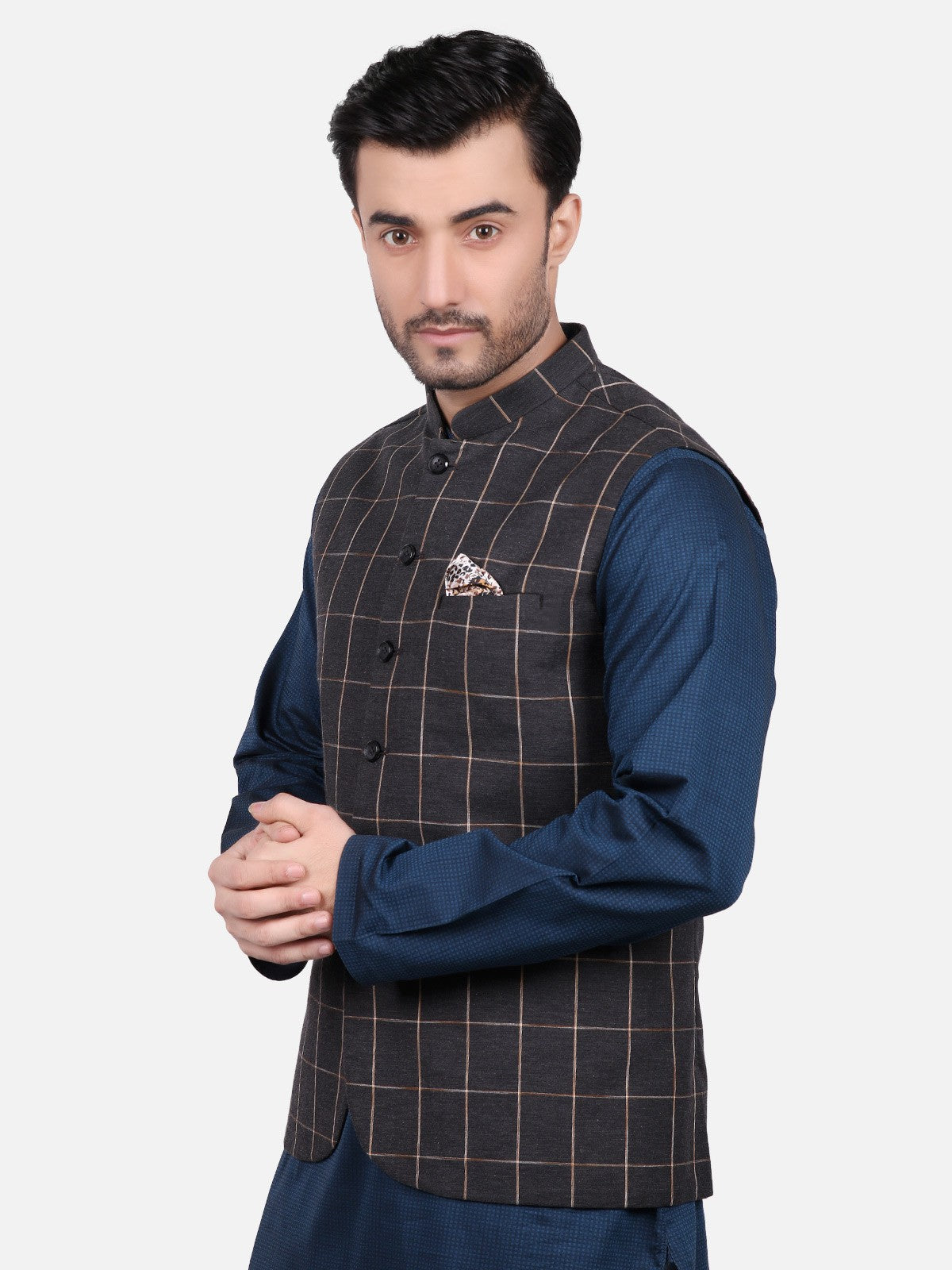 Edenrobe - Men's Dark Grey Waist Coat - EMTWC19-35659