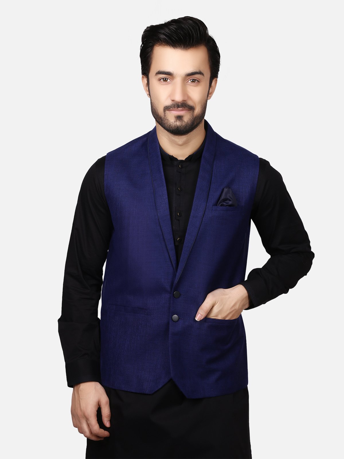 Edenrobe - Men's New Navy Waist Coat - EMTWC19-35670