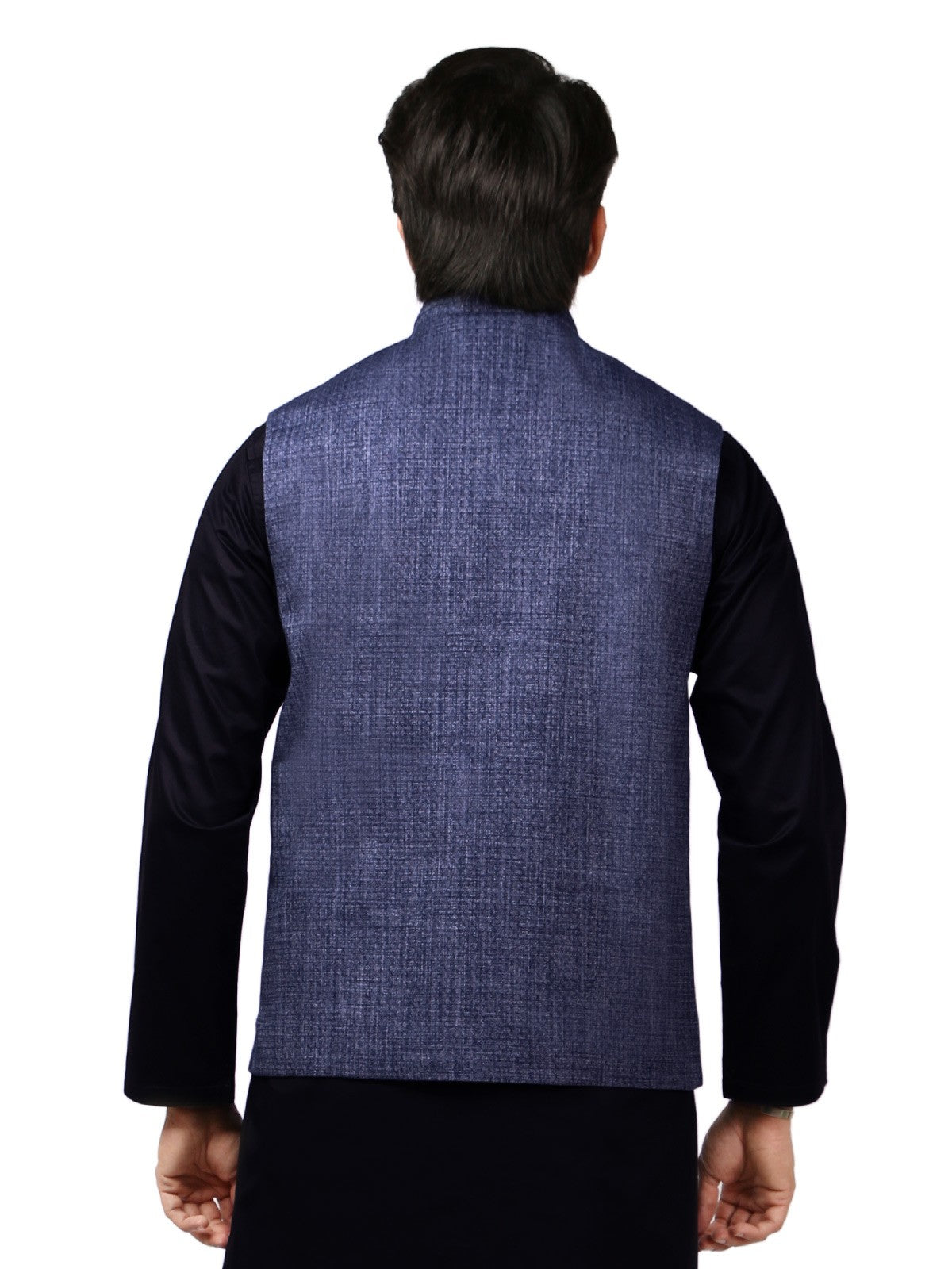 Edenrobe - Men's Blue Waist Coat - EMTWC19-35686