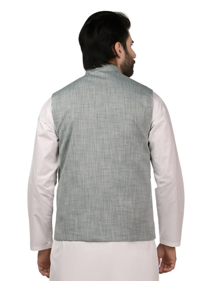 Edenrobe - Men's Mint Green Waist Coat - EMTWC19-35691