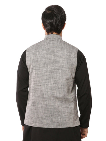 Edenrobe - Men's Ash Grey Waist Coat - EMTWC19-35705