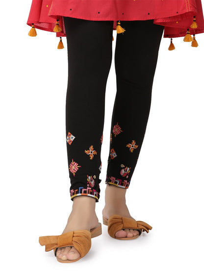 Edenrobe - Women's Black Basic Tights - ELBTE19-76125