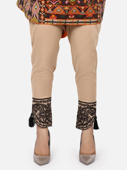 Edenrobe - Women's Beige Trouser - ELBE19-76175