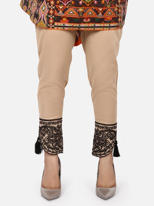 Edenrobe - Women's Beige Trouser - ELBE19-76175