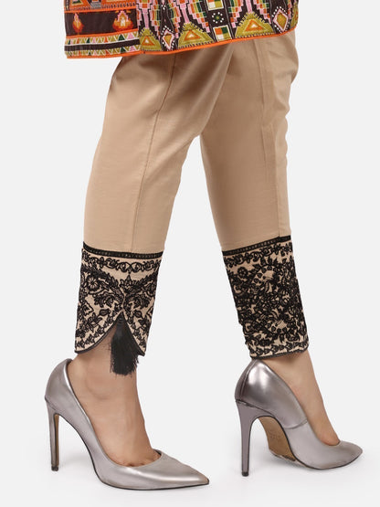 Edenrobe - Women's Beige Trouser - ELBE19-76175