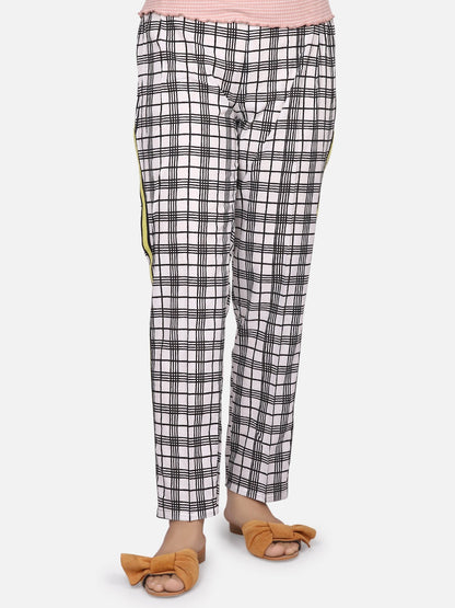 Edenrobe - Women's Black & White Trouser - ELBP19-76160
