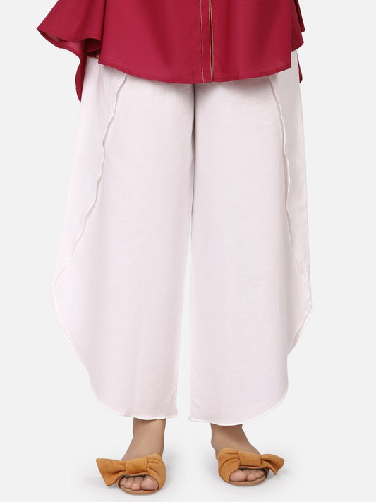 Edenrobe - Women's White Trouser - ELBP19-76168