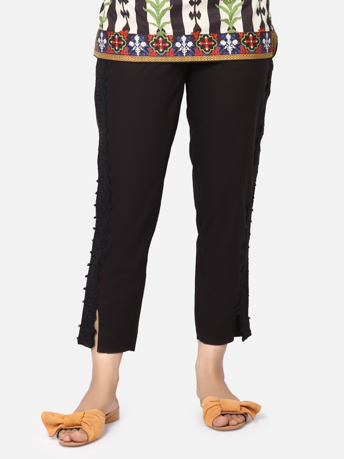 Edenrobe - Women's Black Trouser - ELBP19-76181
