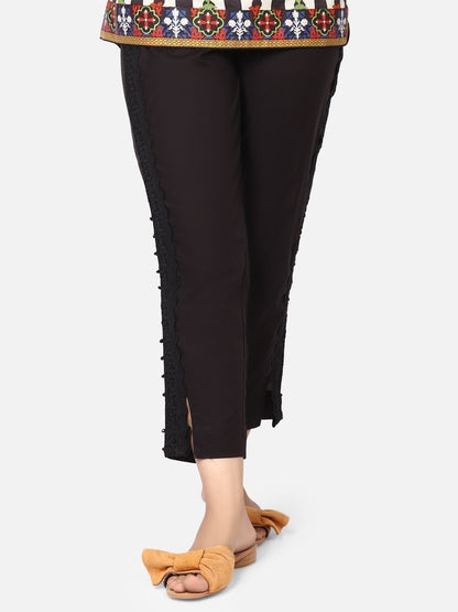 Edenrobe - Women's Black Trouser - ELBP19-76181