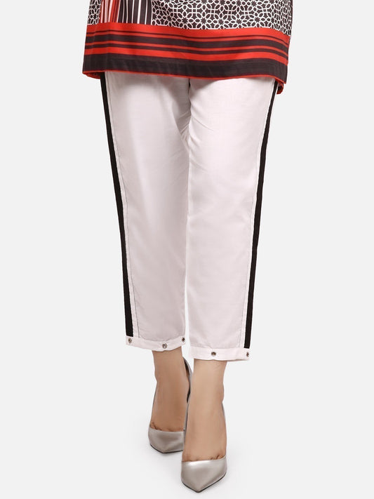 Edenrobe - Women's White Trouser - ELBP19-76182