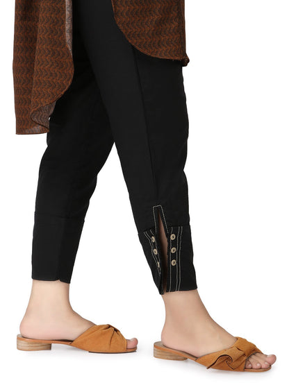 Edenrobe - Women's Black Trouser - ELBP19-76192