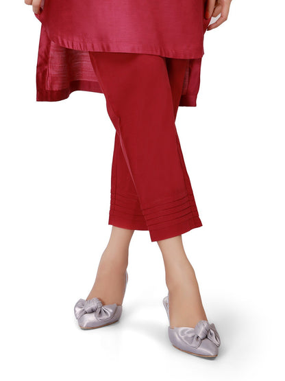 Edenrobe - Women's Burgundy Trouser - ELBP19-76205
