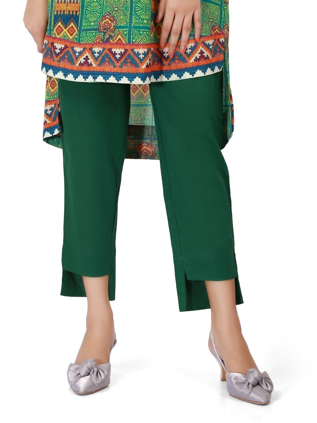 Edenrobe - Women's Green Trouser - ELBP19-76209