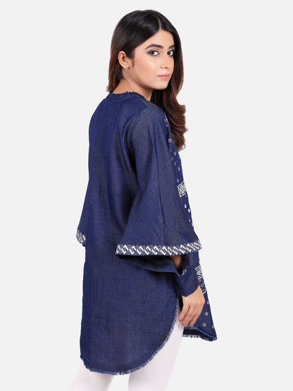 Edenrobe - Pret 1Pc Printed Denim Shirt - ELTK19-66626