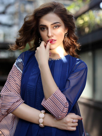 Edenrobe - Pret 1Pc Printed Silk Shirt - ELTK19-66669