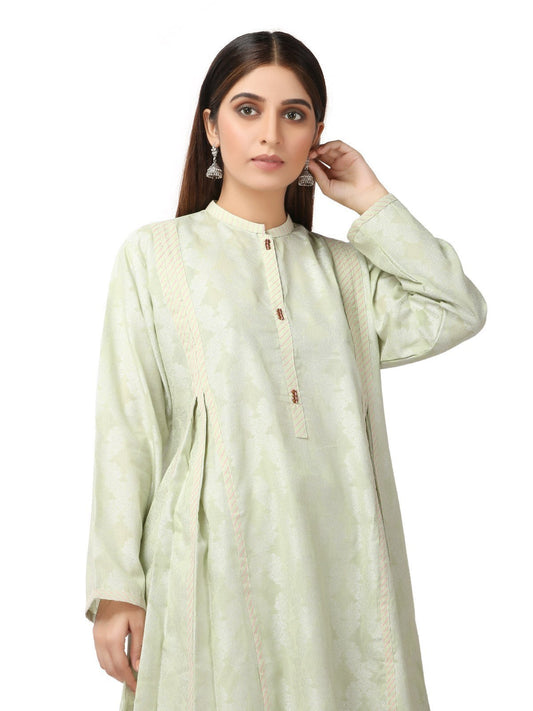Edenrobe - Pret 2Pc Printed Jacquard Shirt Trouser - ELTK19-66896 (2-PCS)