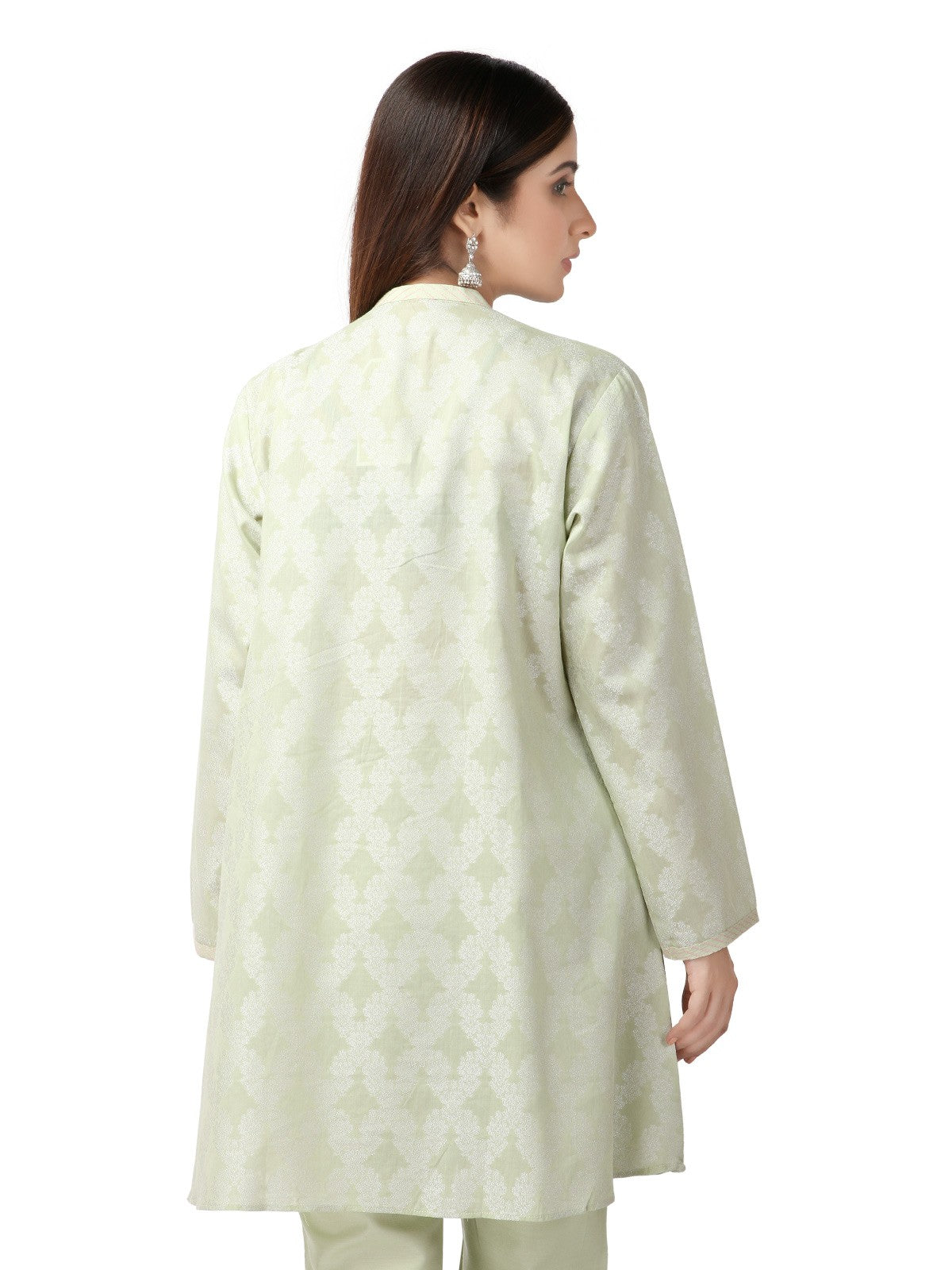 Edenrobe - Pret 2Pc Printed Jacquard Shirt Trouser - ELTK19-66896 (2-PCS)