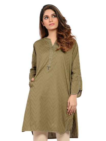 Edenrobe - Pret 1Pc Printed Jacquard Shirt - ELTK19-66911