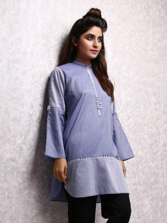Edenrobe - Pret 1Pc Printed Dobby Shirt - ELTK19-66944