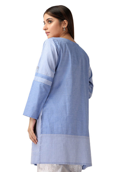 Edenrobe - Pret 1Pc Printed Dobby Shirt - ELTK19-66947