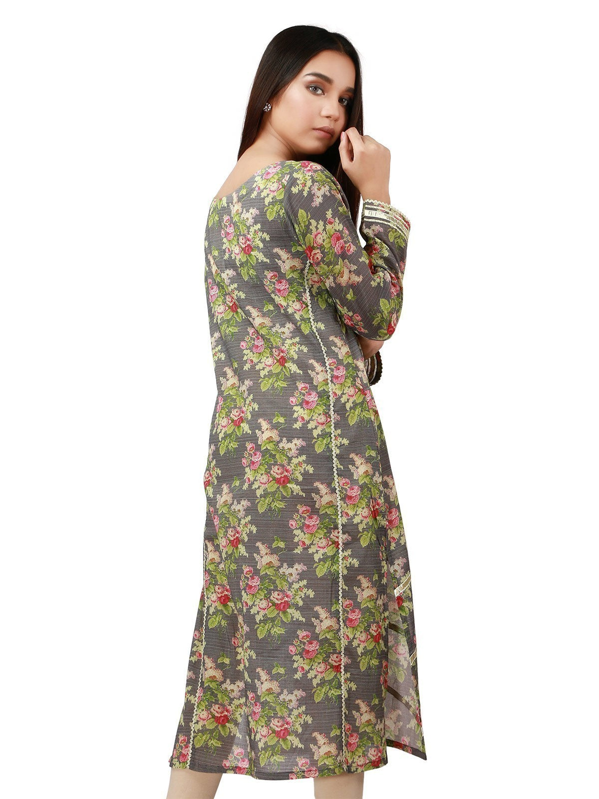 Edenrobe - Pret 1Pc Printed Lawn Shirt - ELTK19-67047