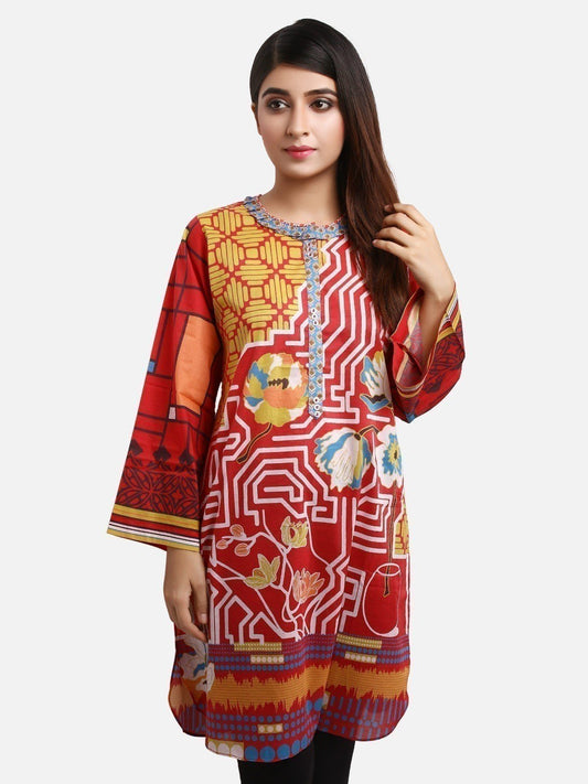 Edenrobe - Pret 1Pc Printed Lawn Shirt - ELTKA19-66686