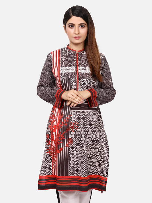 Edenrobe - Pret 1Pc Printed Lawn Shirt - ELTKA19-66731