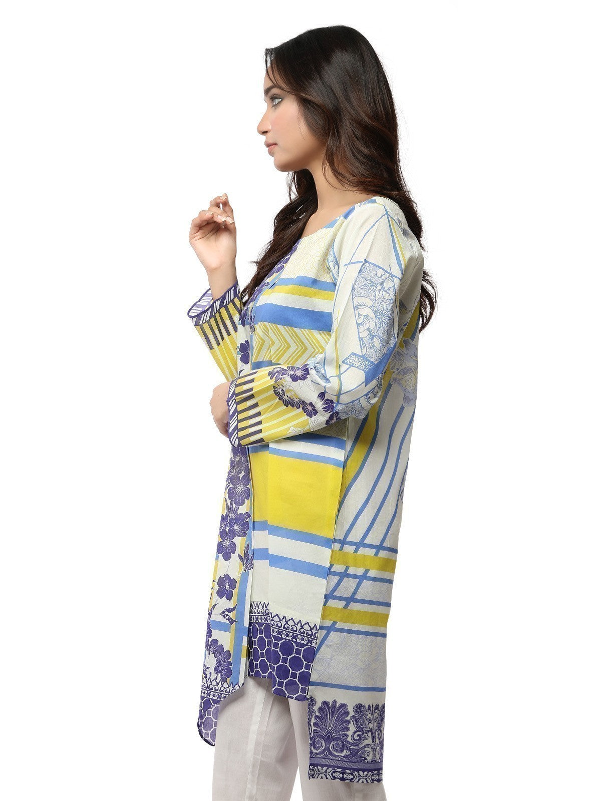 Edenrobe - Pret 1Pc Printed Cream Shirt - ELTKA19-66800