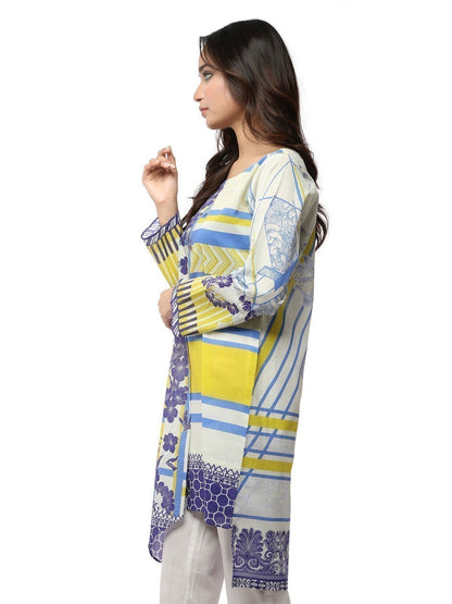 Edenrobe - Pret 1Pc Printed Cream Shirt - ELTKA19-66800