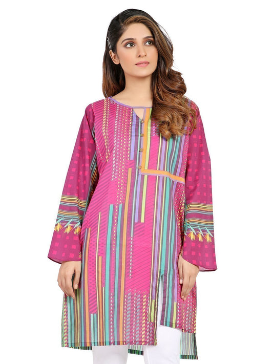 Edenrobe - Pret 1Pc Printed Multi Shirt - ELTKA19-66858