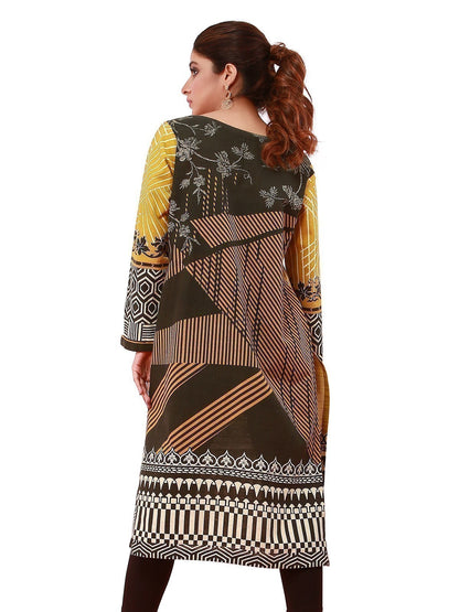 Edenrobe - Pret 1Pc Printed Khaddar Shirt - ELTKA19-67119