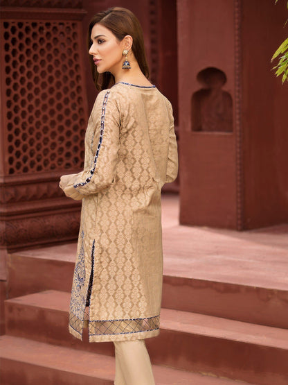 Edenrobe - Pret 1Pc Embroidered Jacquard Shirt - ELTKE19-66335