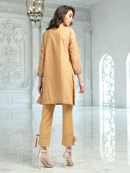 Edenrobe - Pret 2Pc Embroidered Jacquard Shirt Trouser - ELTKE19-66719 (2-PCS)