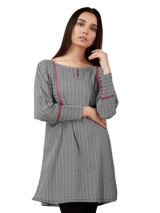 Edenrobe - Pret 1Pc Embroidered Cambric Shirt - ELTKE19-66902