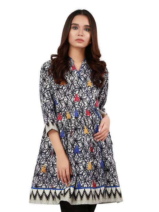 Edenrobe - Pret 1Pc Embroidered Cambric Shirt - ELTKE19-66931