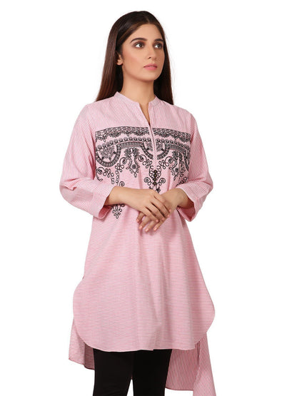 Edenrobe - Pret 1Pc Embroidered Cotton Shirt - ELTKE19-66971