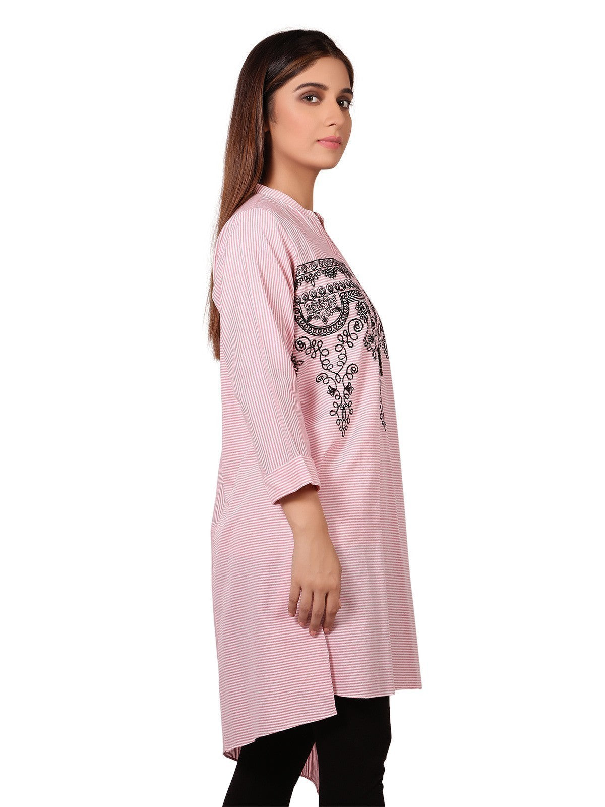 Edenrobe - Pret 1Pc Embroidered Cotton Shirt - ELTKE19-66971