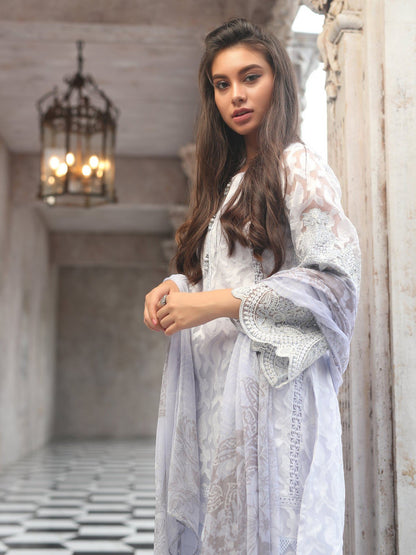 Edenrobe - Pret 2Pc Embroidered Silk Shirt Dupatta - ELTKE19-66991 (2-PCS)