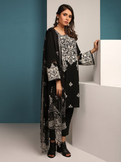 Edenrobe - Pret 2Pc Embroidered Cotton Shirt Dupatta - ELTKE19-67038 (2PC-D)