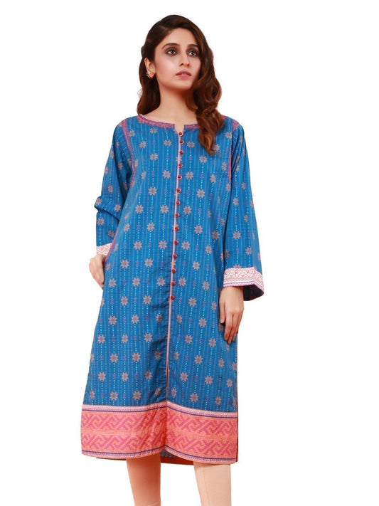 Edenrobe - Pret 1Pc Embroidered Cambric Shirt - ELTKE19-67059