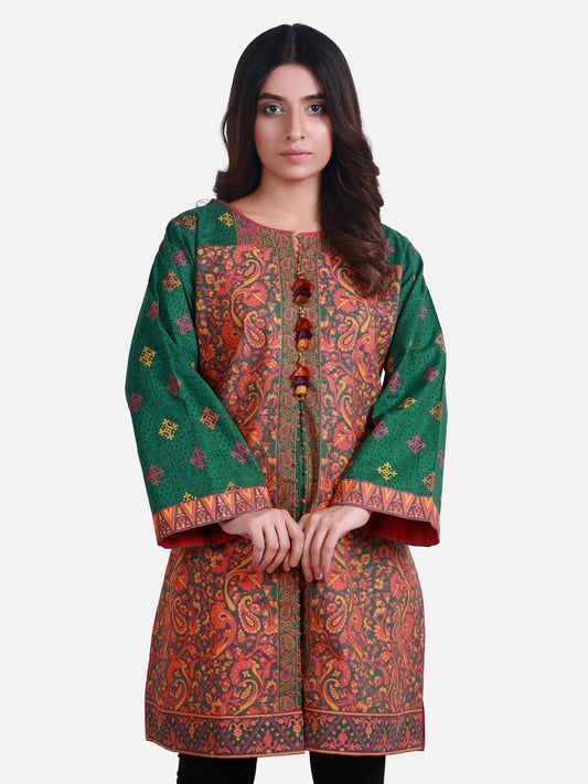 Edenrobe - Pret 1Pc Printed Cambric Shirt - ELTKP19-66230