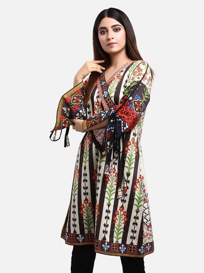 Edenrobe - Pret 1Pc Printed Beige Shirt - ELTKP19-66419