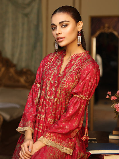 Edenrobe - Pret 1Pc Printed Jacquard Shirt - ELTKP19-66453