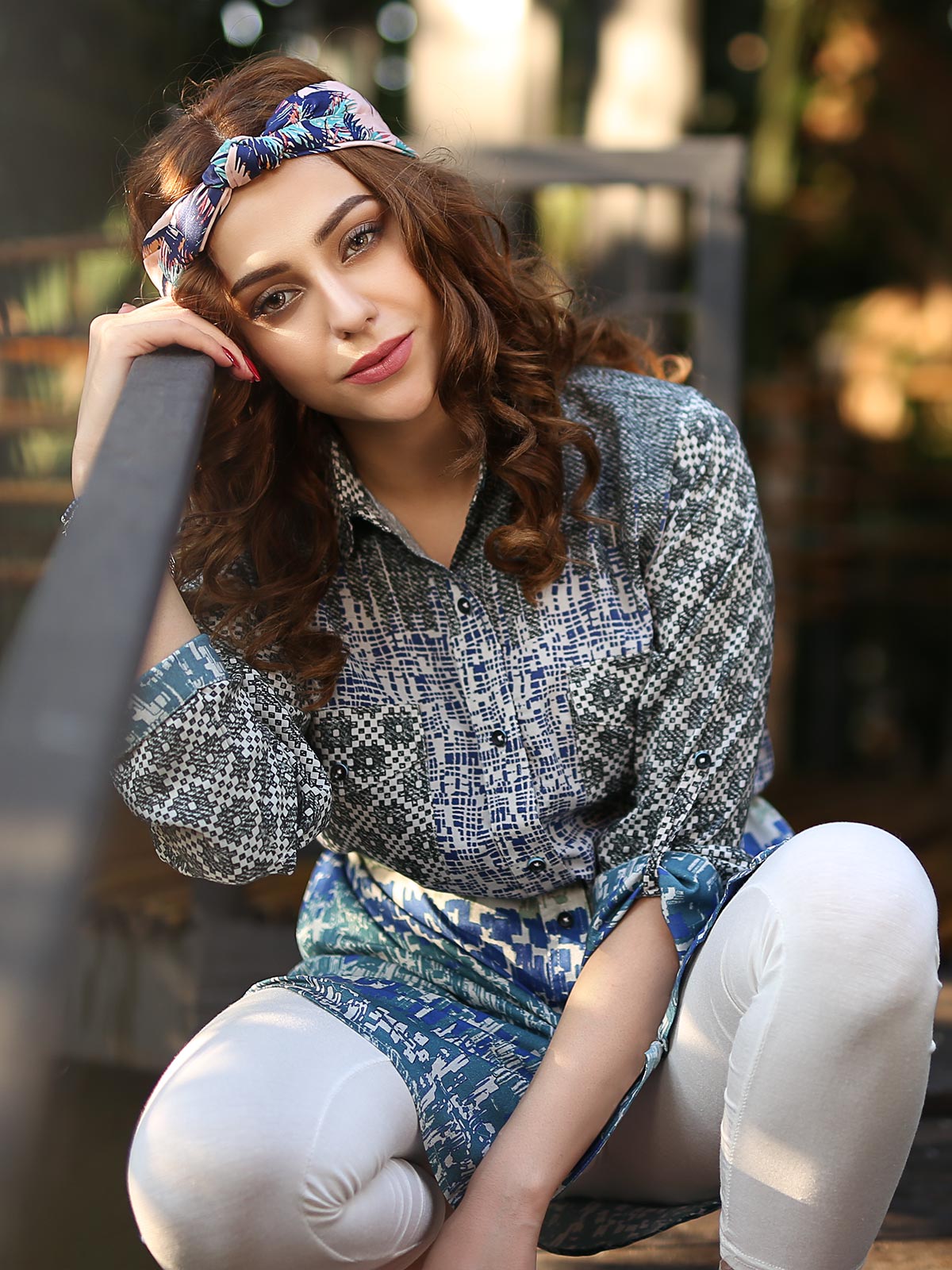 Edenrobe - Pret 1Pc Printed Viscose Shirt - ELTKP19-66646