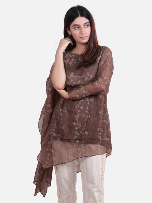 Edenrobe - Pret 1Pc Printed Rayon Shirt - ELTKP19-66648