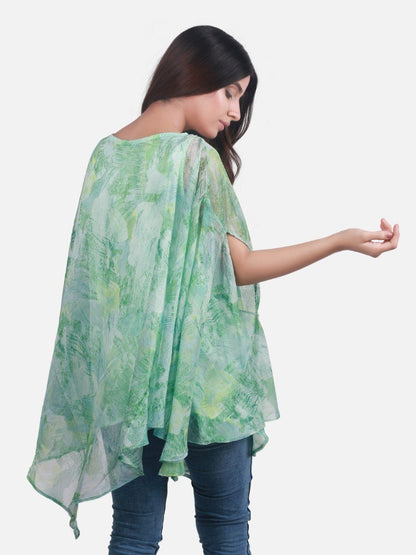 Edenrobe - Pret 1Pc Printed Green Shirt - ELTKP19-66662