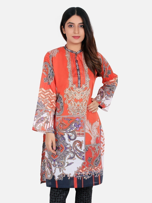 Edenrobe - Pret 1Pc Printed Lawn Shirt - ELTKP19-66730