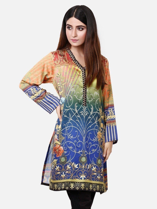 Edenrobe - Pret 1Pc Printed Multi Shirt - ELTKP19-66821