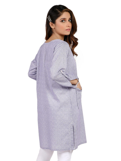 Edenrobe - Pret 1Pc Printed Lavender Shirt - ELTKP19-66845